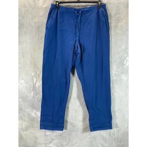 Style & Co Women's Admiral Blue Mid-Rise Straight-Leg Utility Pants SZ 2XL